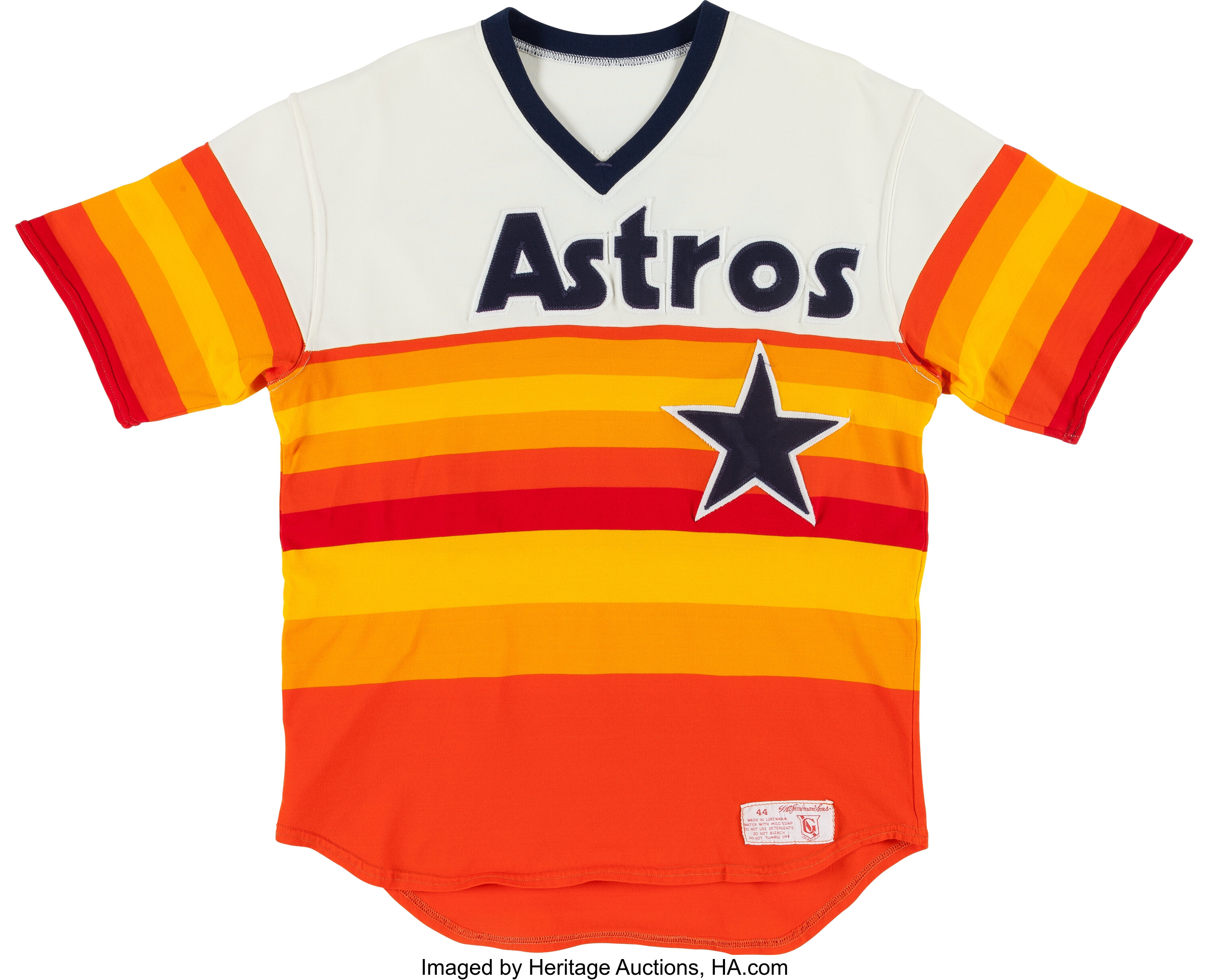 Circa 1984 Mike Scott Game Worn Houston Astros Jersey.  Baseball, Lot  #81933