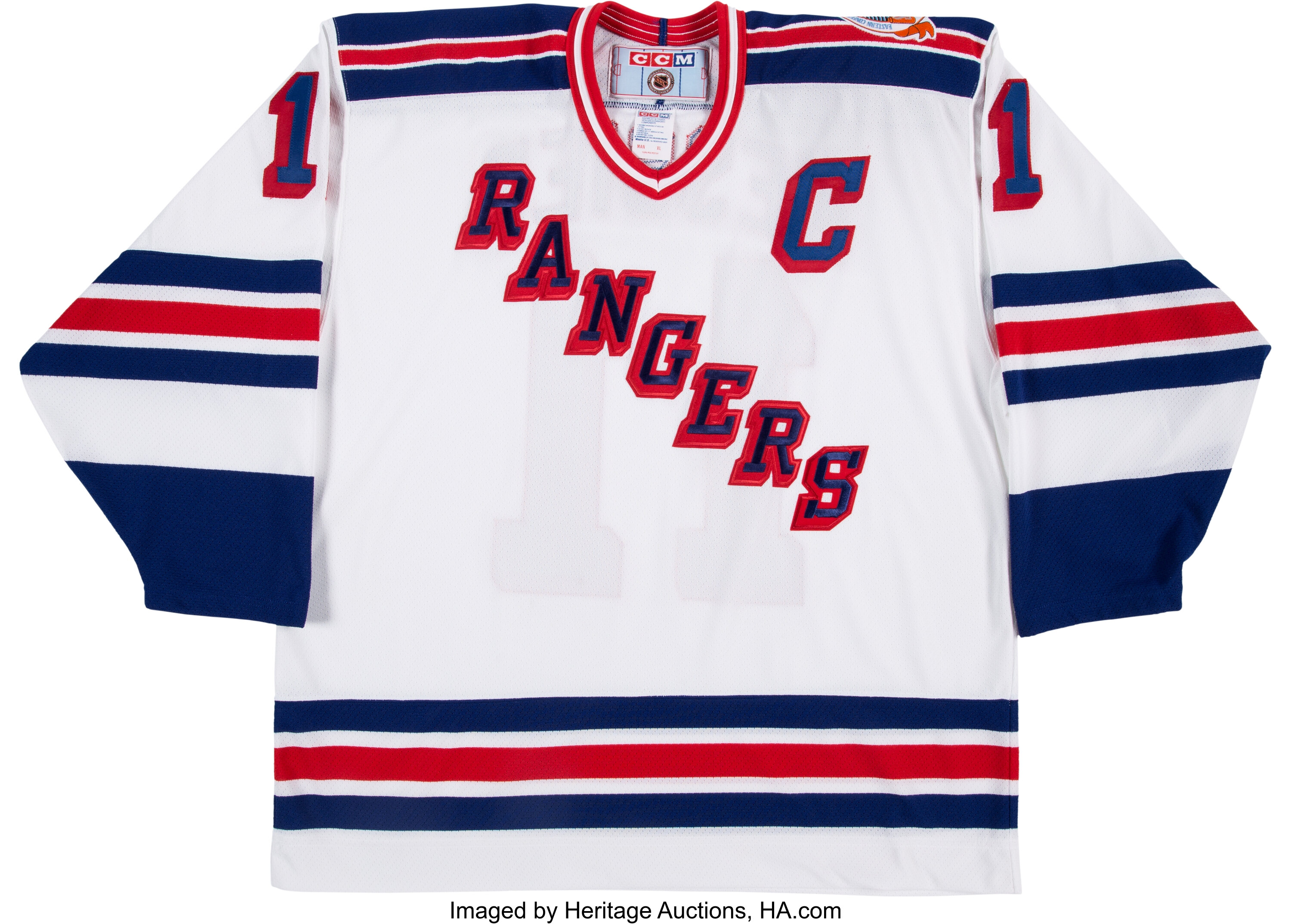 NHL JERSEY RANGERS NY (AWAY) SIGNED - MARK MESSIER 11