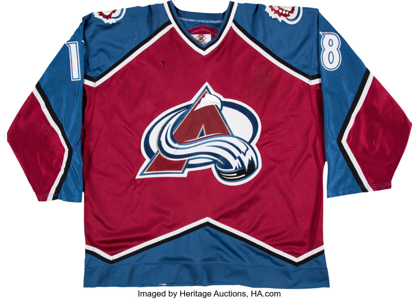 Game-worn and signed Colorado Avalanche Jersey