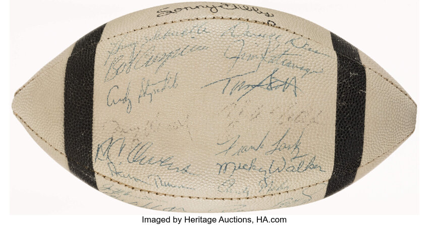 Lot Detail - 1963 New York Giants Team Signed Football With 39