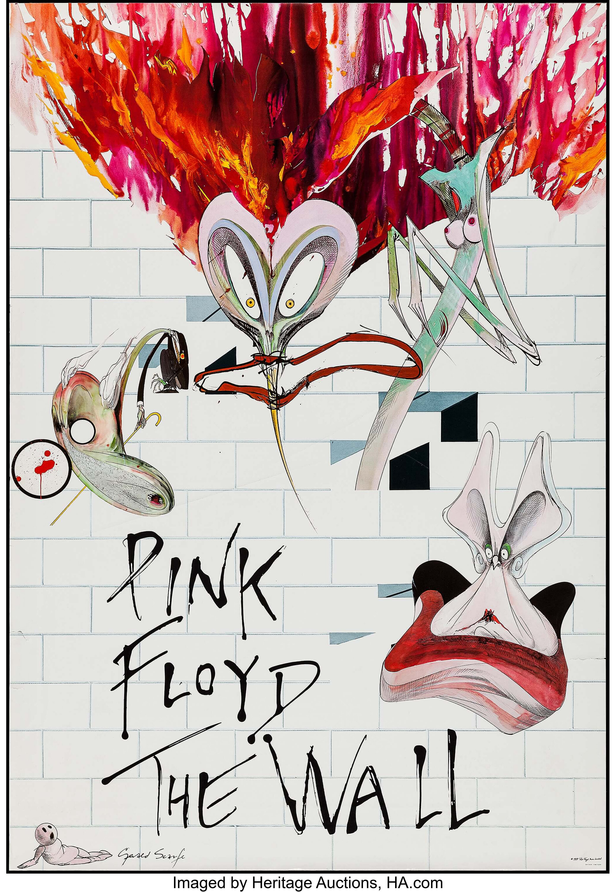 Pink Floyd: The Wall (Harvest Records, 1979). Album Poster (38