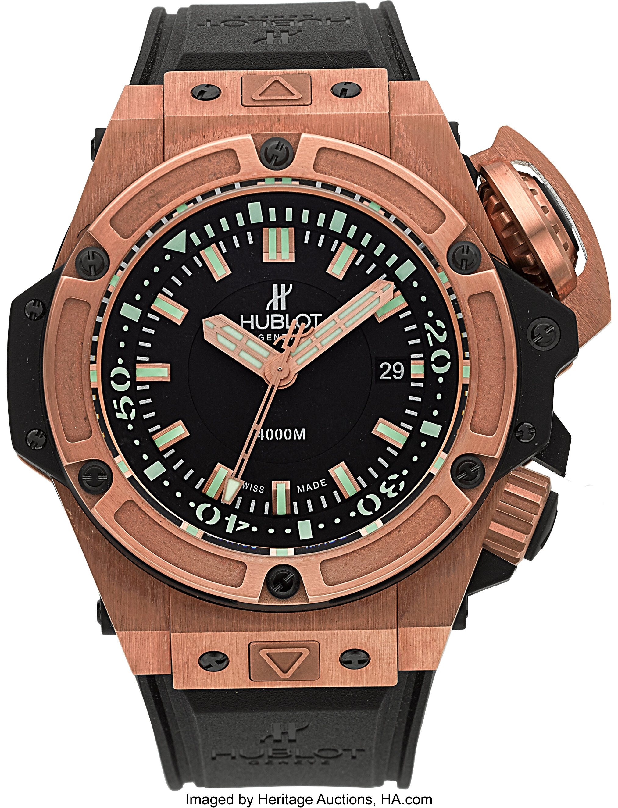 Hublot King Power Oceanographique Diver 4000 Musee Monaco 18K Rose Lot 54173 Heritage Auctions