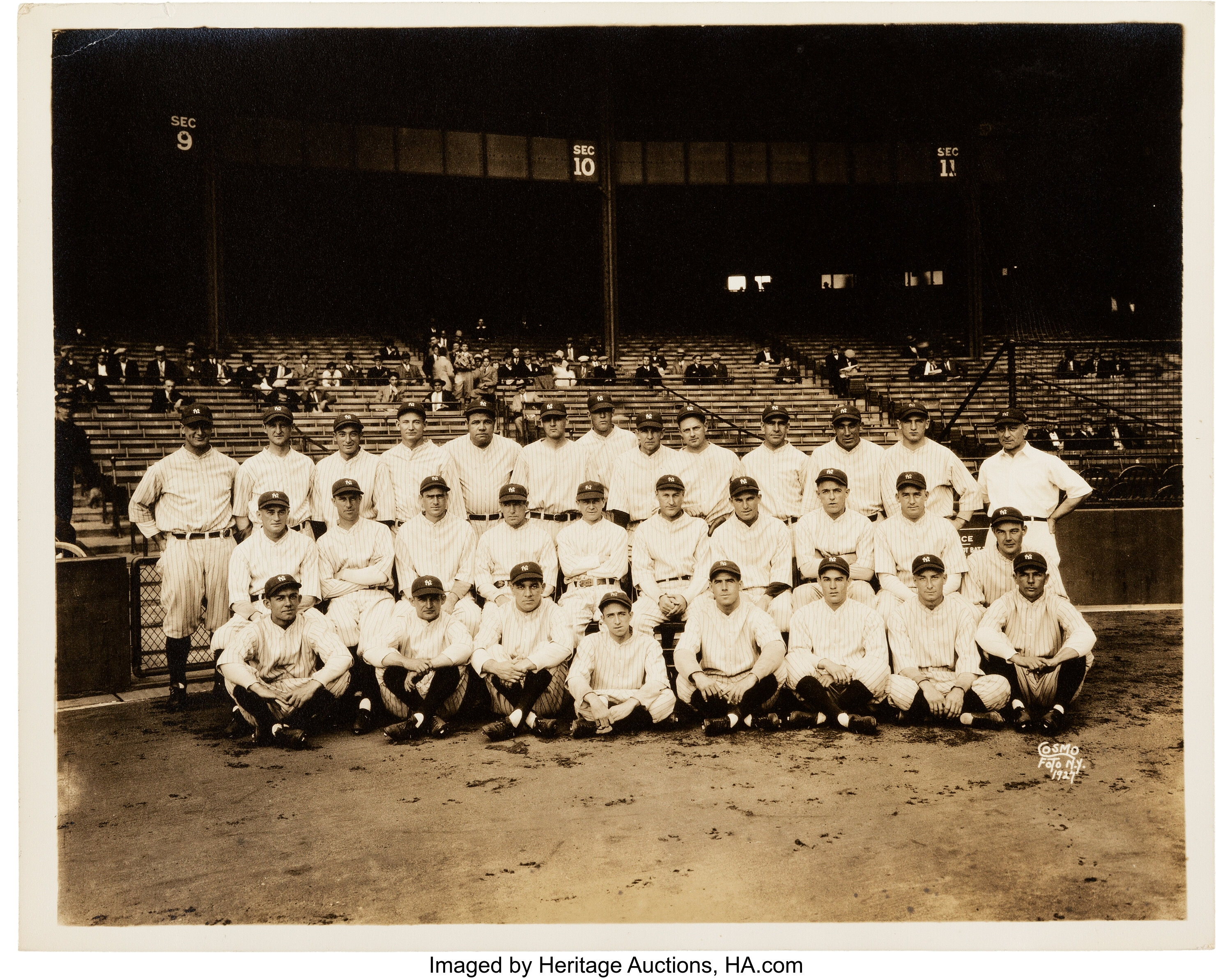 1927 New York Yankees Original News Photograph by Cosmo-Sileo