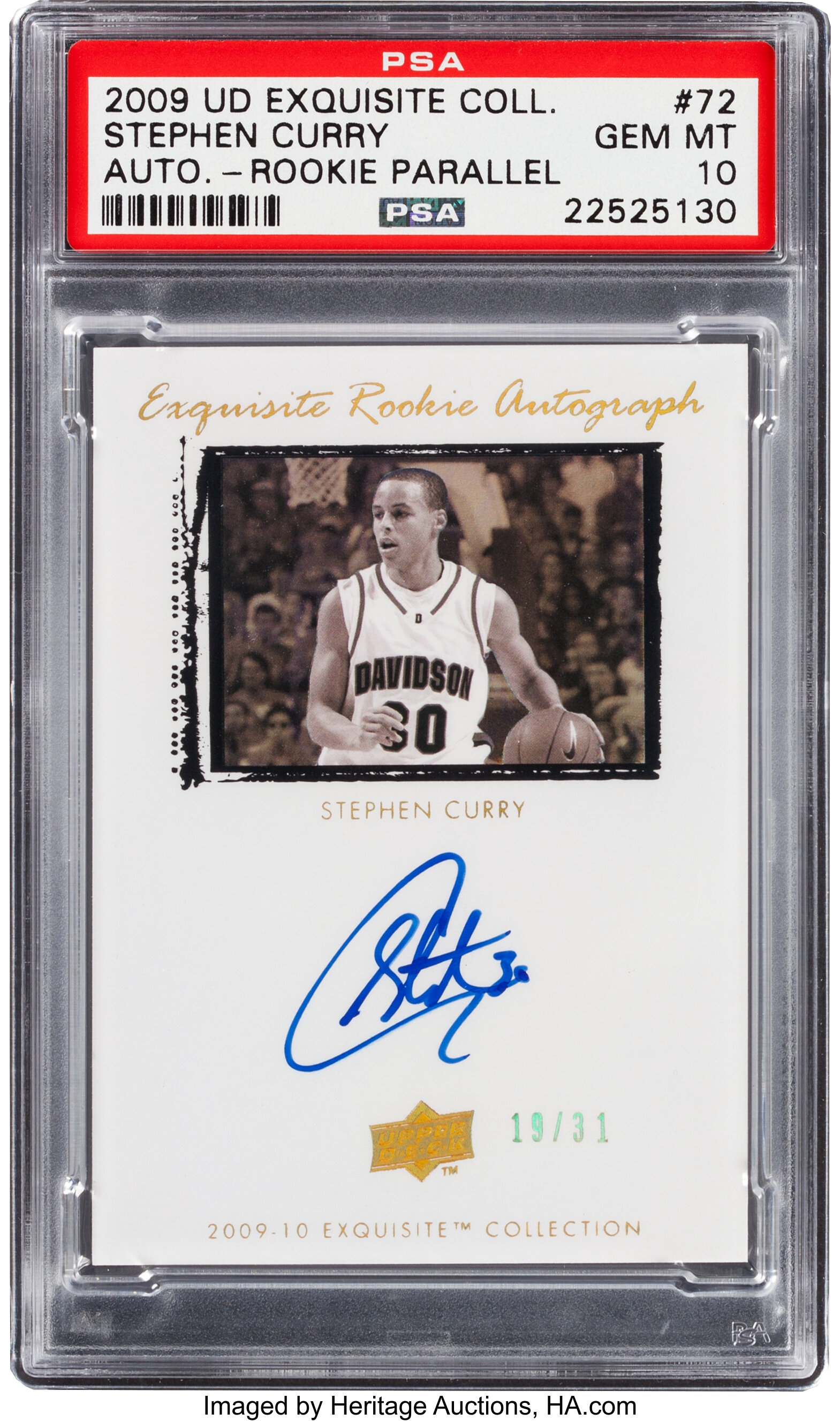 Charitybuzz: Stephen Curry 2009-10 Prestige #230 Rookie Card, Perfect Mint  10 Condition