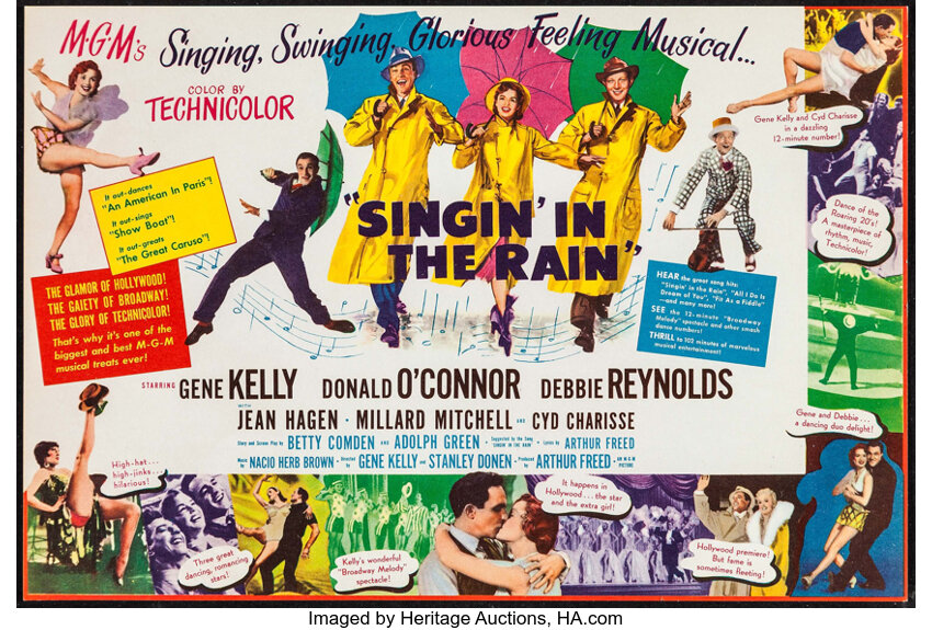 singing in the rain movie poster