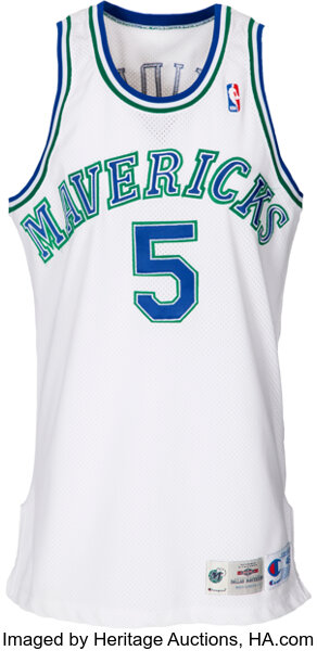 Vintage NBA Jason Kidd Dallas Mavericks Youth Size Medium Jersey