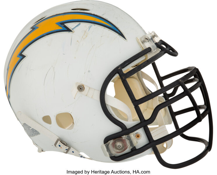 Lot Detail - Lot of San Diego Chargers Game-Used Helmets (3)