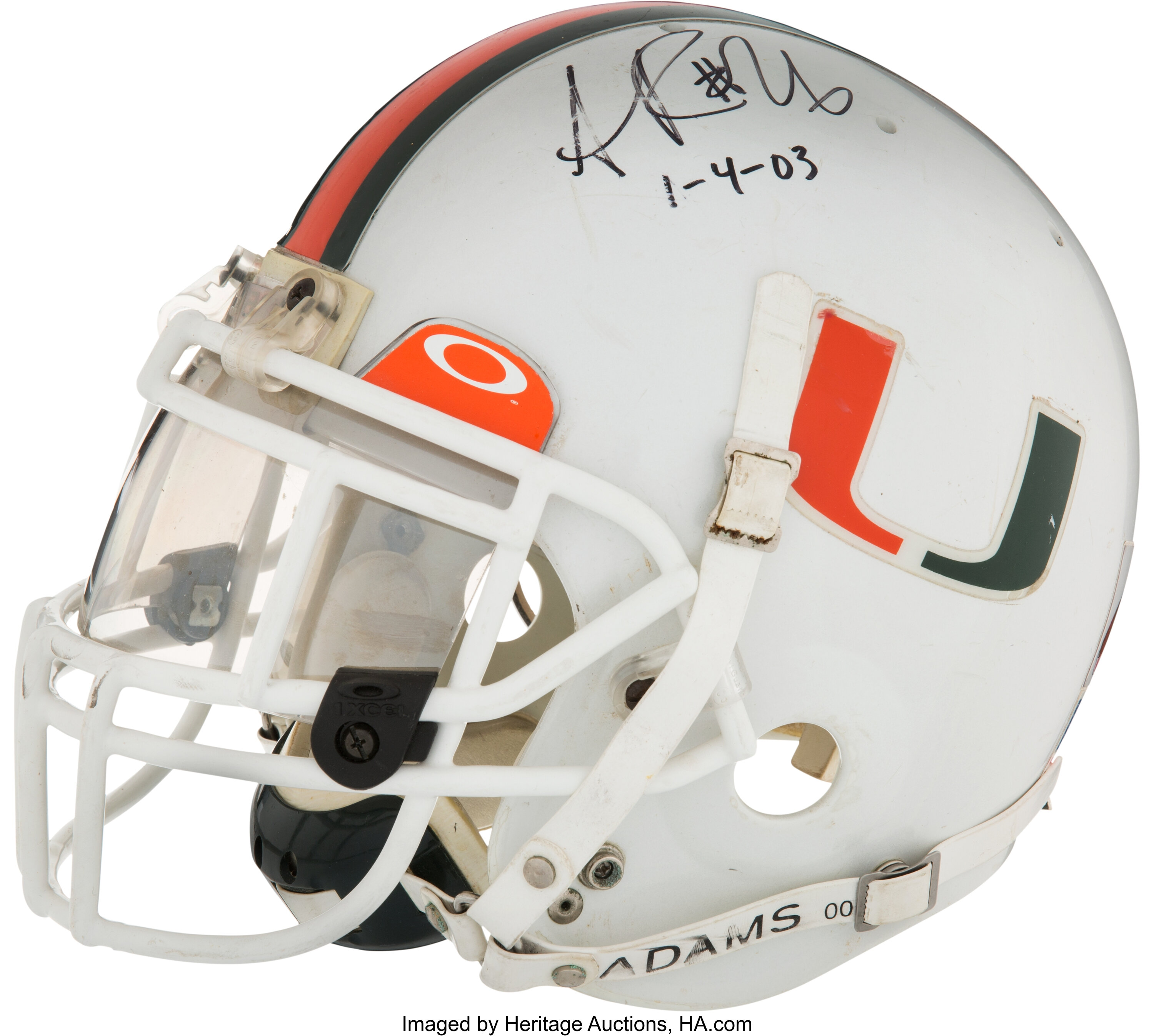 2003 Sean Taylor Game Worn, Signed Miami Hurricanes National, Lot #82734