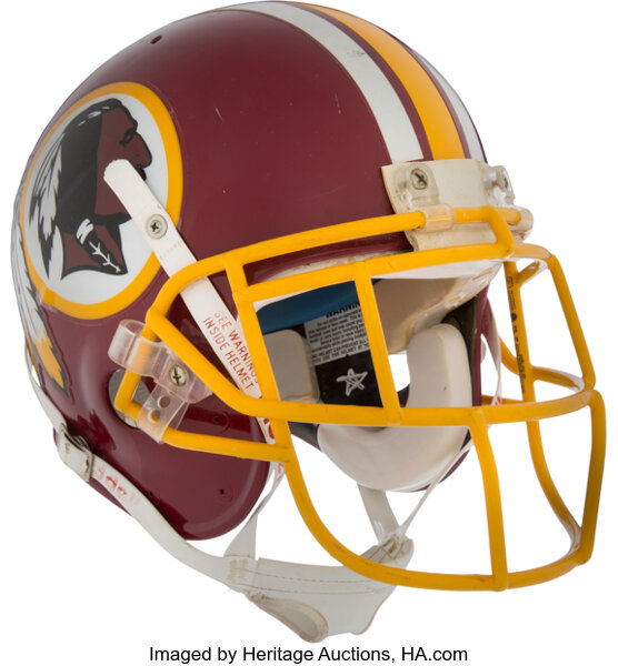 Washington redskins best sale old helmets