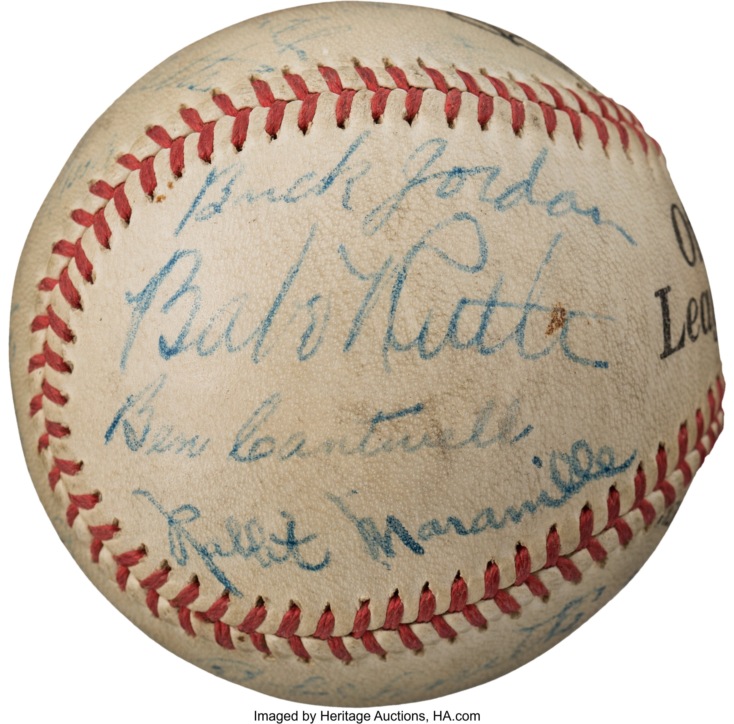 Babe Ruth Signed Baseball 1935 Boston Braves Rabbit Maranville JSA