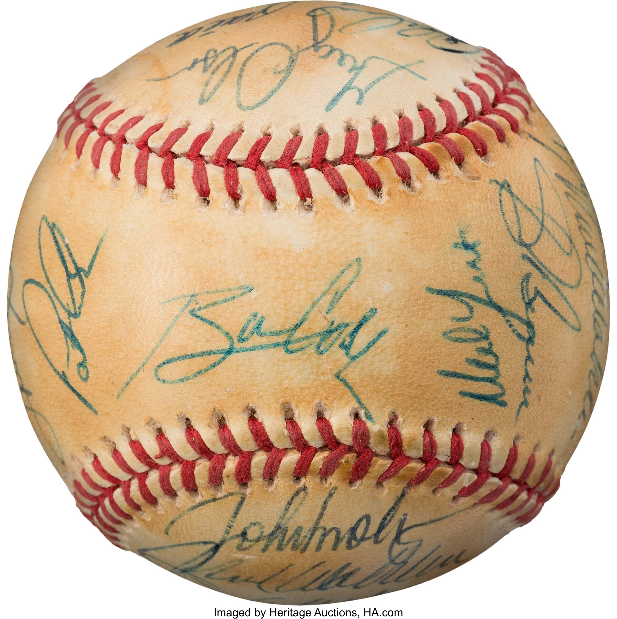 1970 Atlanta Braves Team Signed Baseball (25 Signatures)., Lot #43058