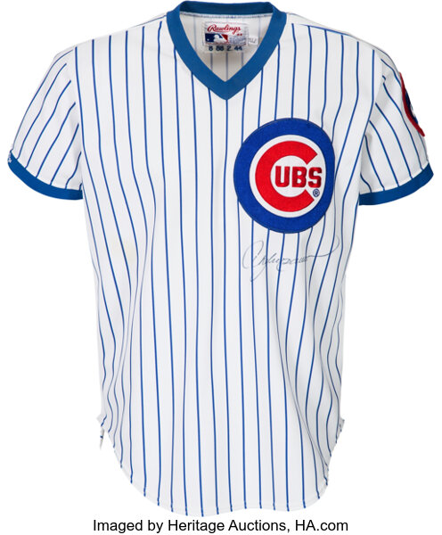 1988 Andre Dawson Game Used & Signed Chicago Cubs Jersey.