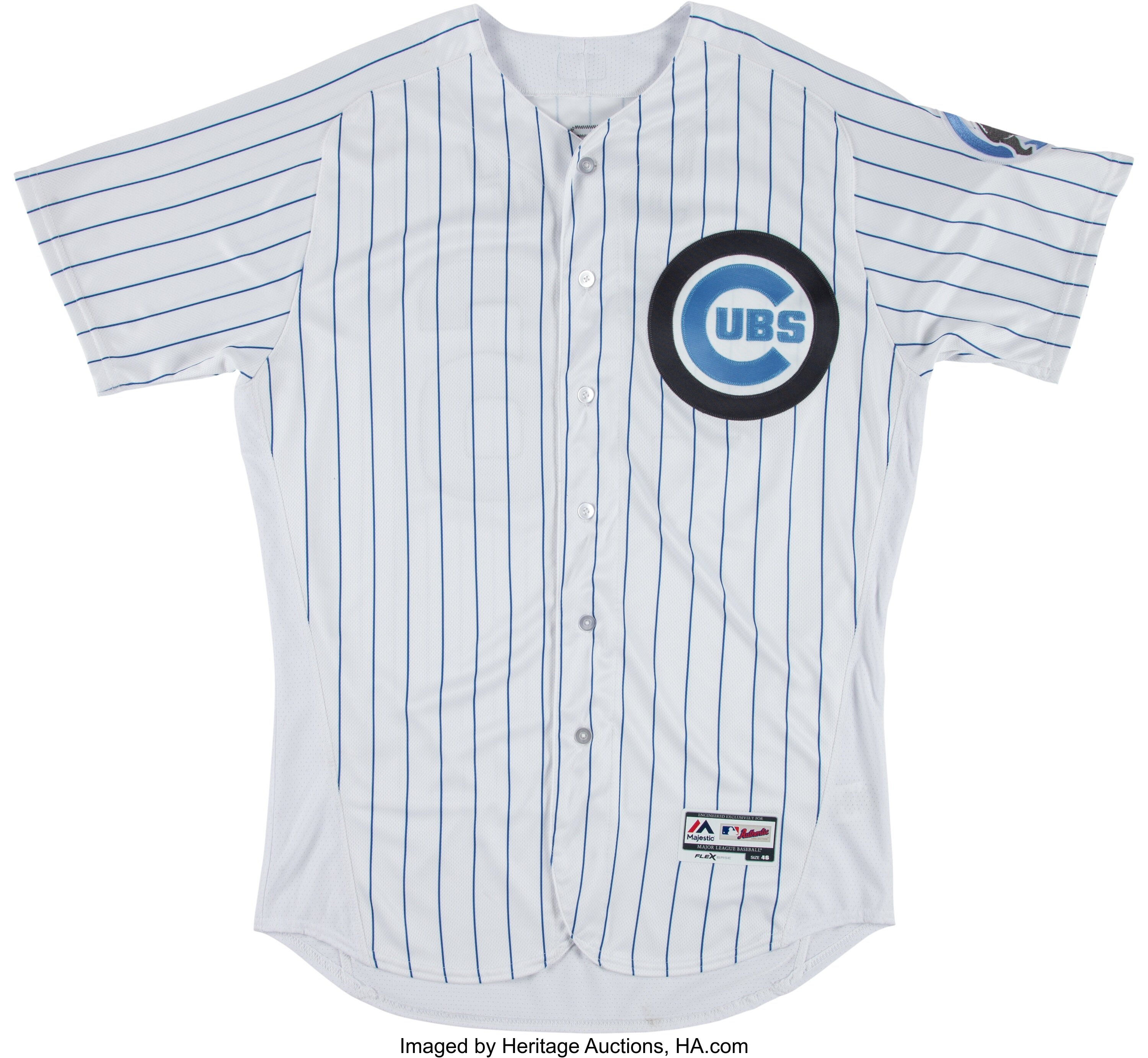 2016 Pedro Strop Game Worn Chicago Cubs Father's Day Jersey