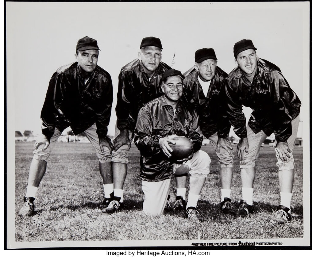 COACH VINCE LOMBARDI GREEN BAY PACKERS 1962 PROGRAM PHOTO 8 x10