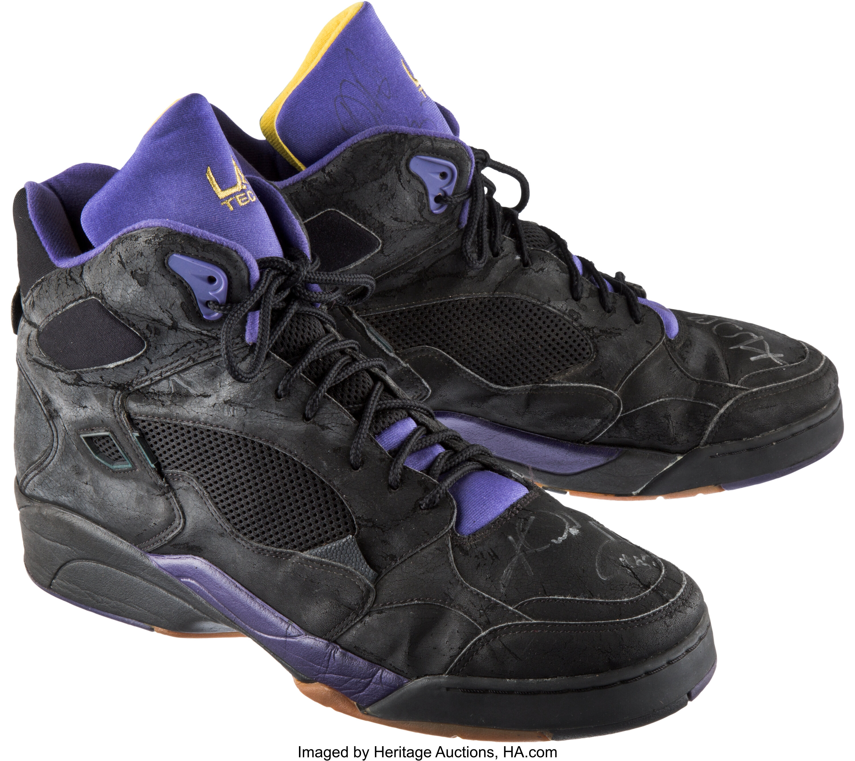 1993 Karl Malone Game Worn, Signed Utah Jazz Sneakers, Style | Lot #81735 |  Heritage Auctions