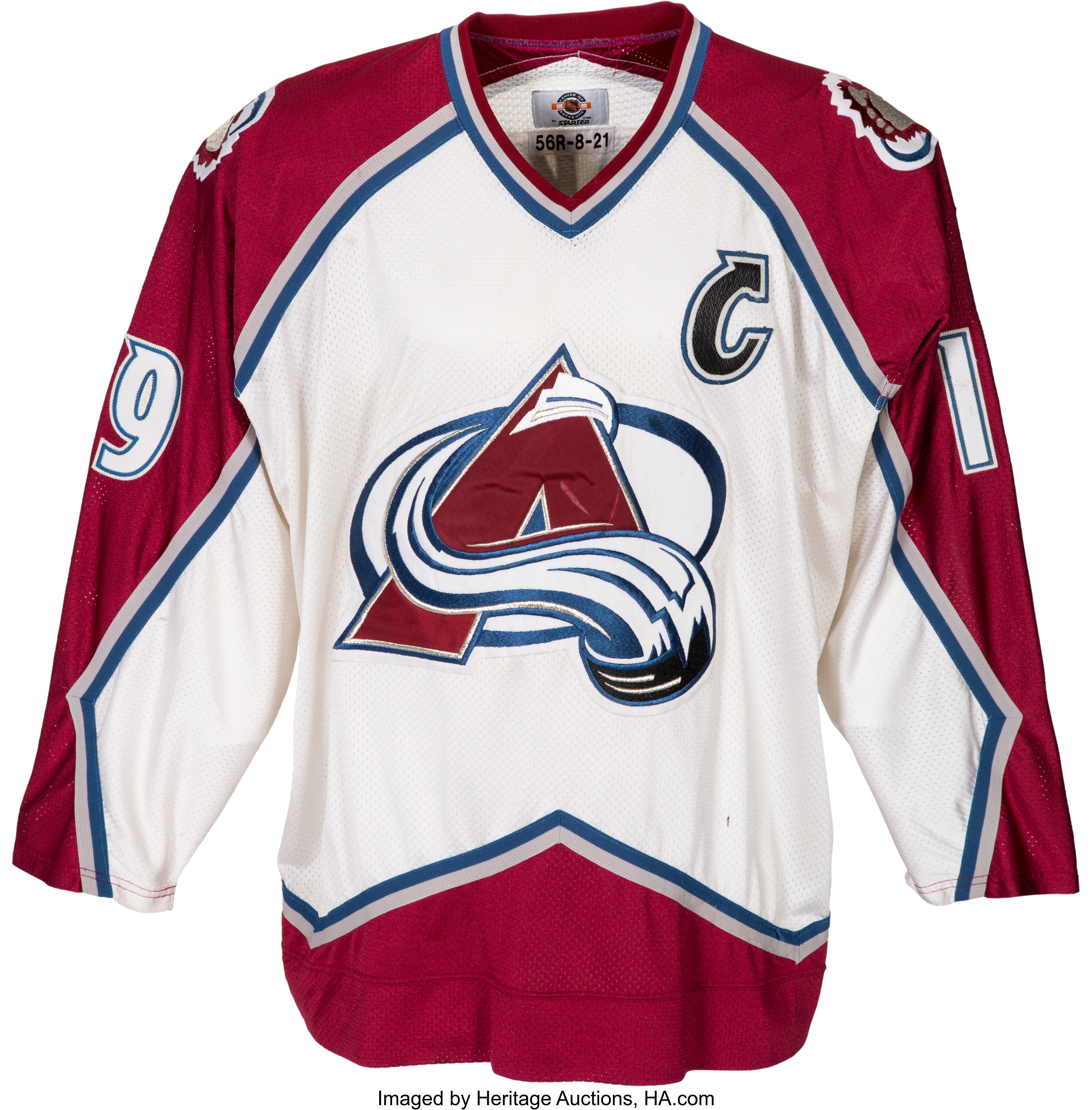 Colorado avalanche game store worn jersey