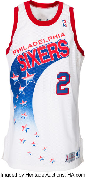 1973-74 Philadelphia 76ers Game Worn #10 Jersey.  Basketball