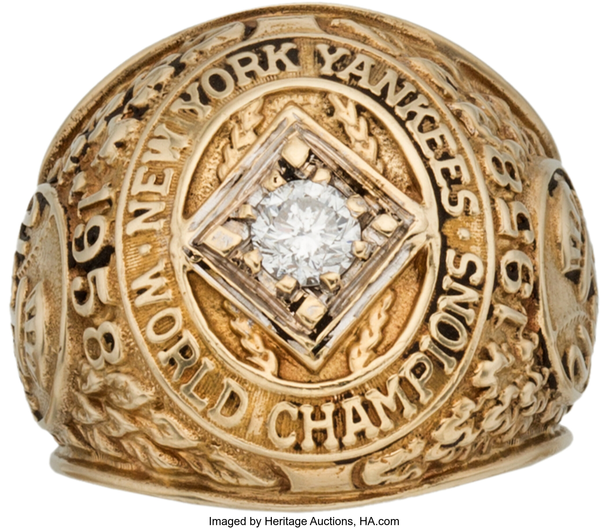 1956 New York Yankees World Series Championship Ring Presented to, Lot  #81289