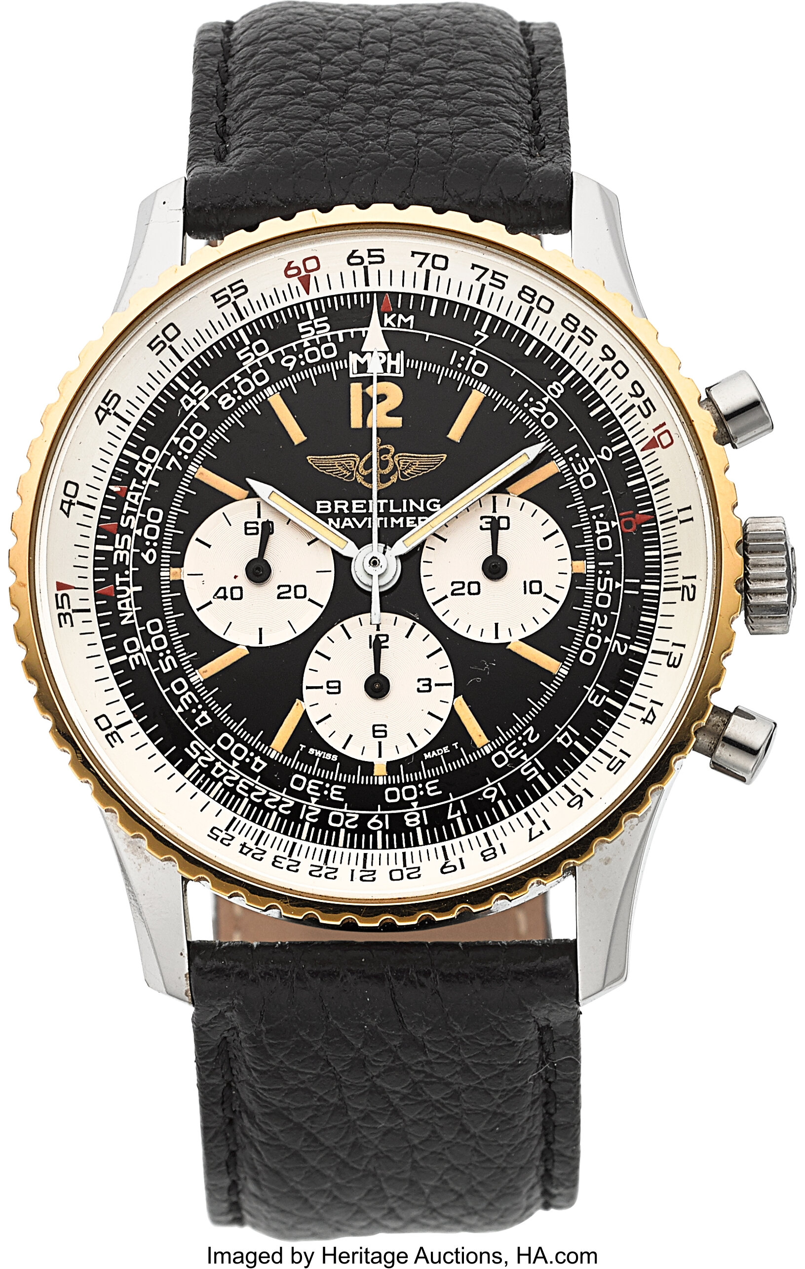 Breitling Ref. 81600 Two Tone Navitimer Chronograph circa 1980 s