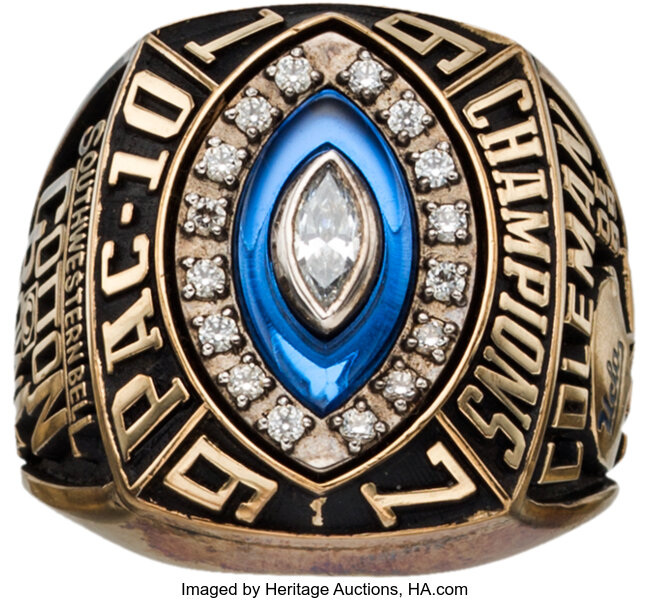 1998 UCLA Cotton Bowl Championship Ring Presented to Defensive End, Lot  #81592