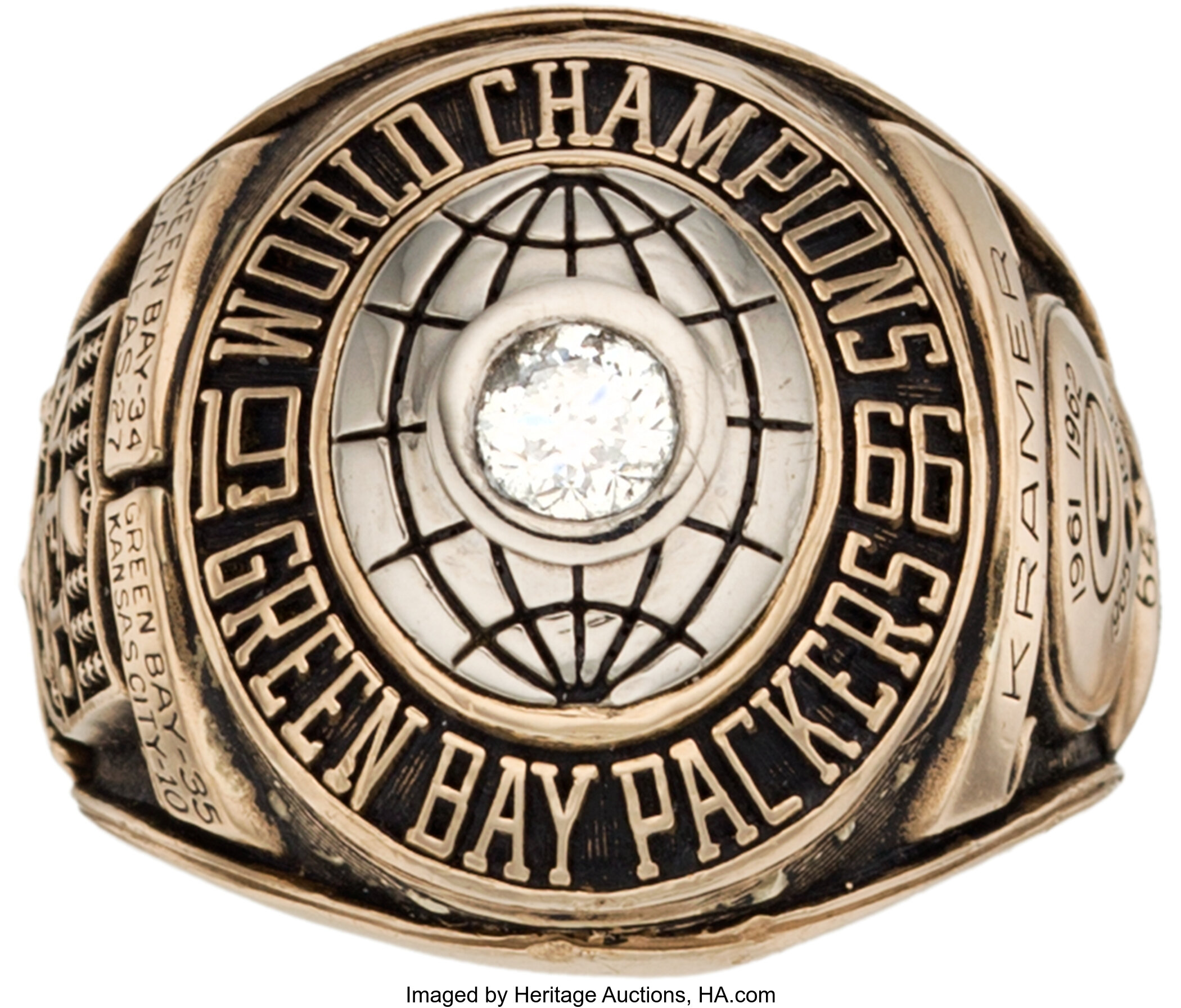 Green Bay Packers Super Bowl 6 Ring Set (1961, 1965, 1966, 1967