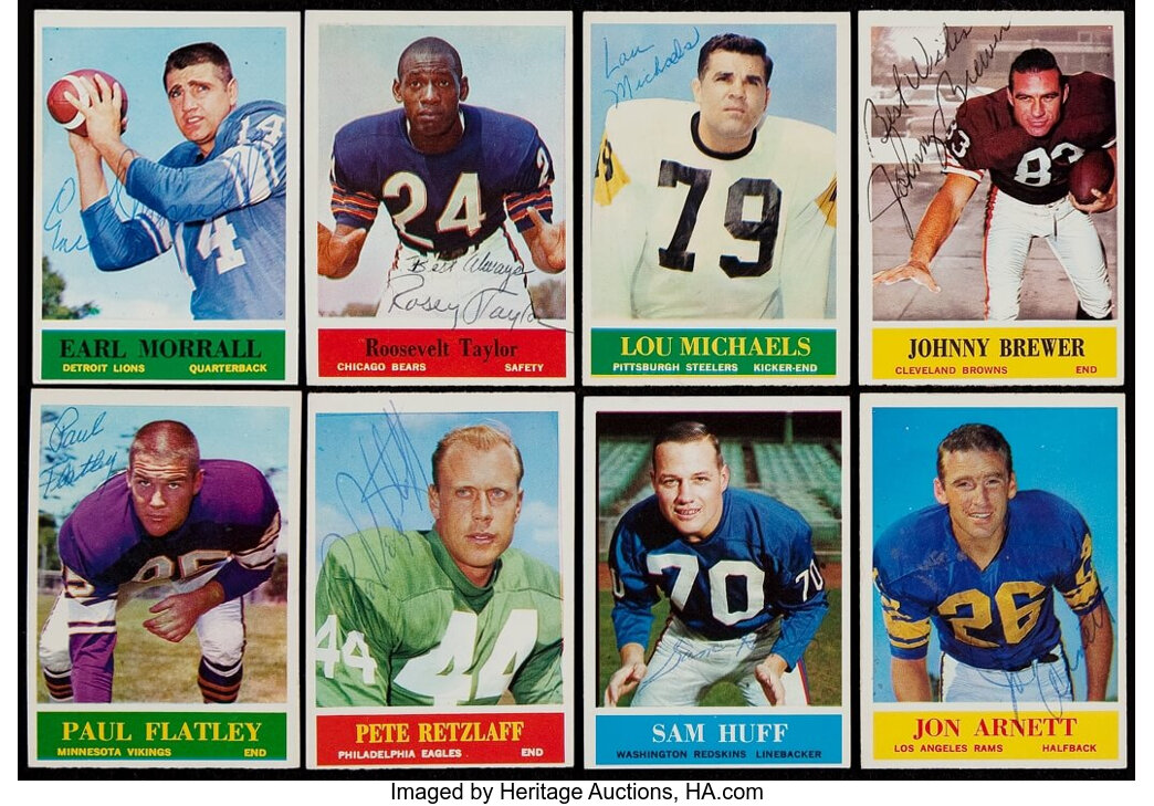 1964 DETROIT LIONS PLAY of the YEAR - Philadelphia Football Card - # 70