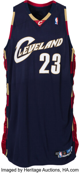 RETRO BLUE Lebron James Hand Stitched Cleveland Cavaliers Jersey
