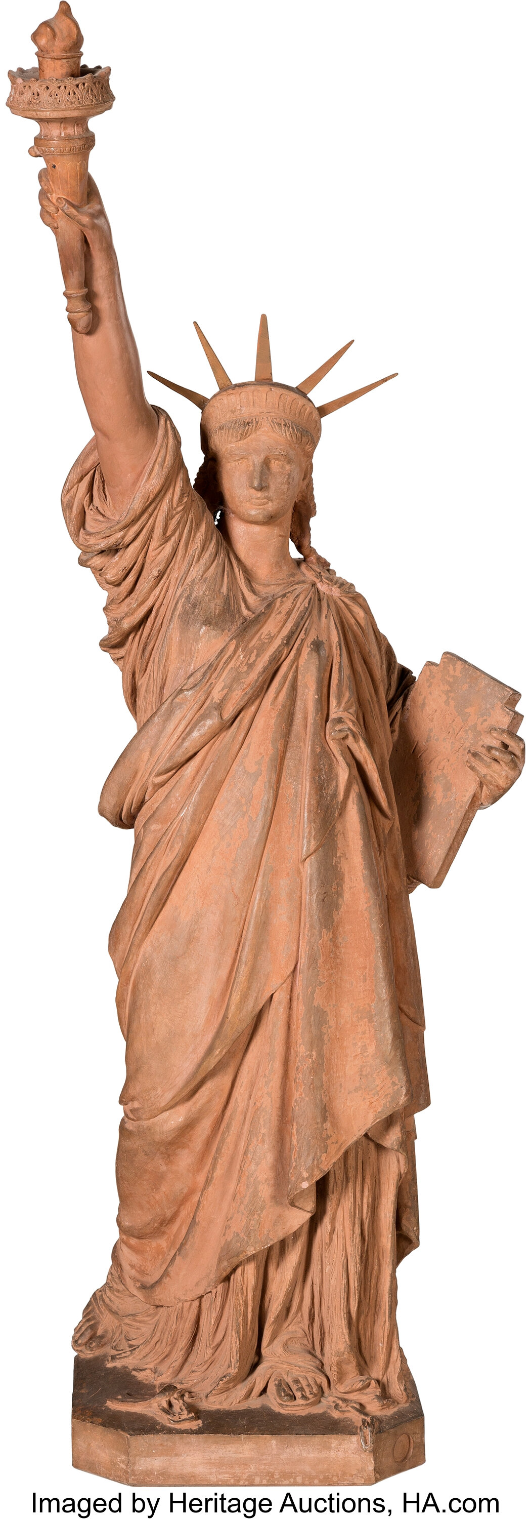 clay statue of liberty model