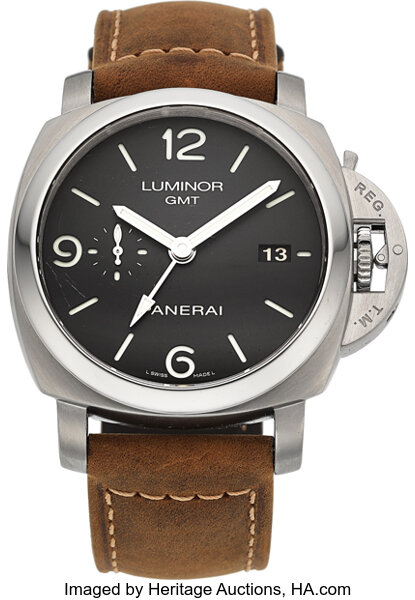 Panerai Luminor 44 1950 3 Days GMT Automatic Wristwatch PAM 320