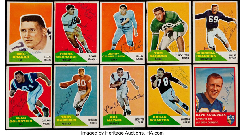 At Auction: Lot of (10) 1977 Topps Houston Oilers Football Cards