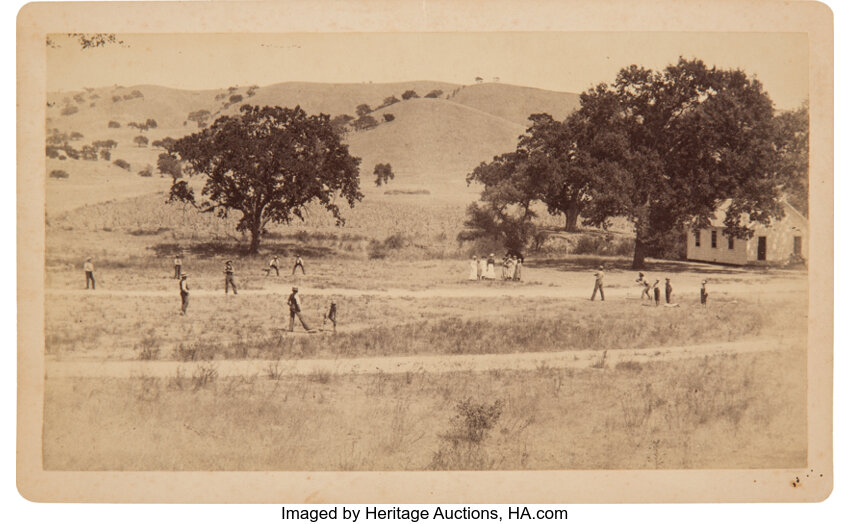 Baseball Collectibles:Photos, 1860's Baseball Photograph--One of the Earliest of the Sport!...