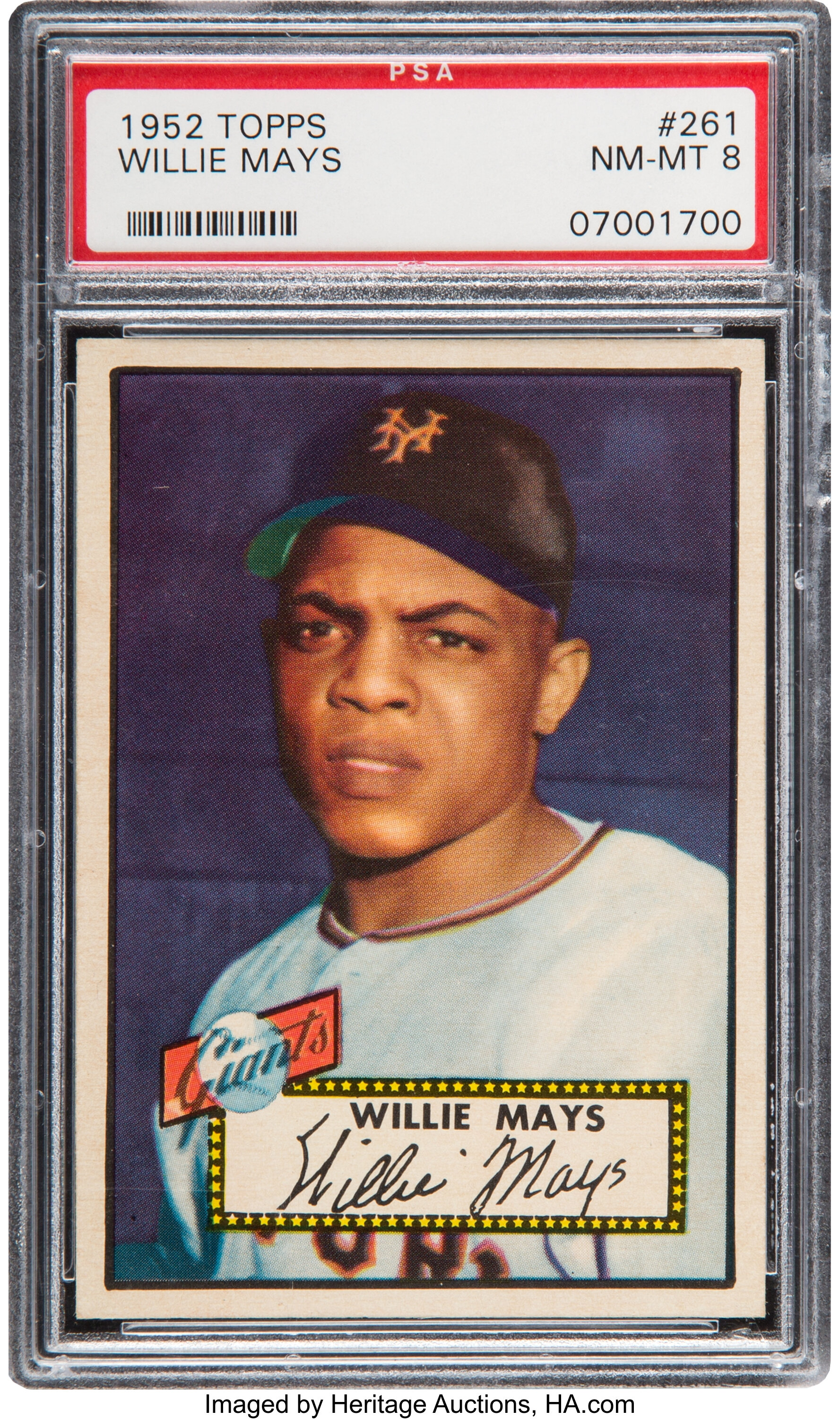 1952 Topps Willie Mays #261 PSA NM-MT 8.... Baseball Cards Singles ...