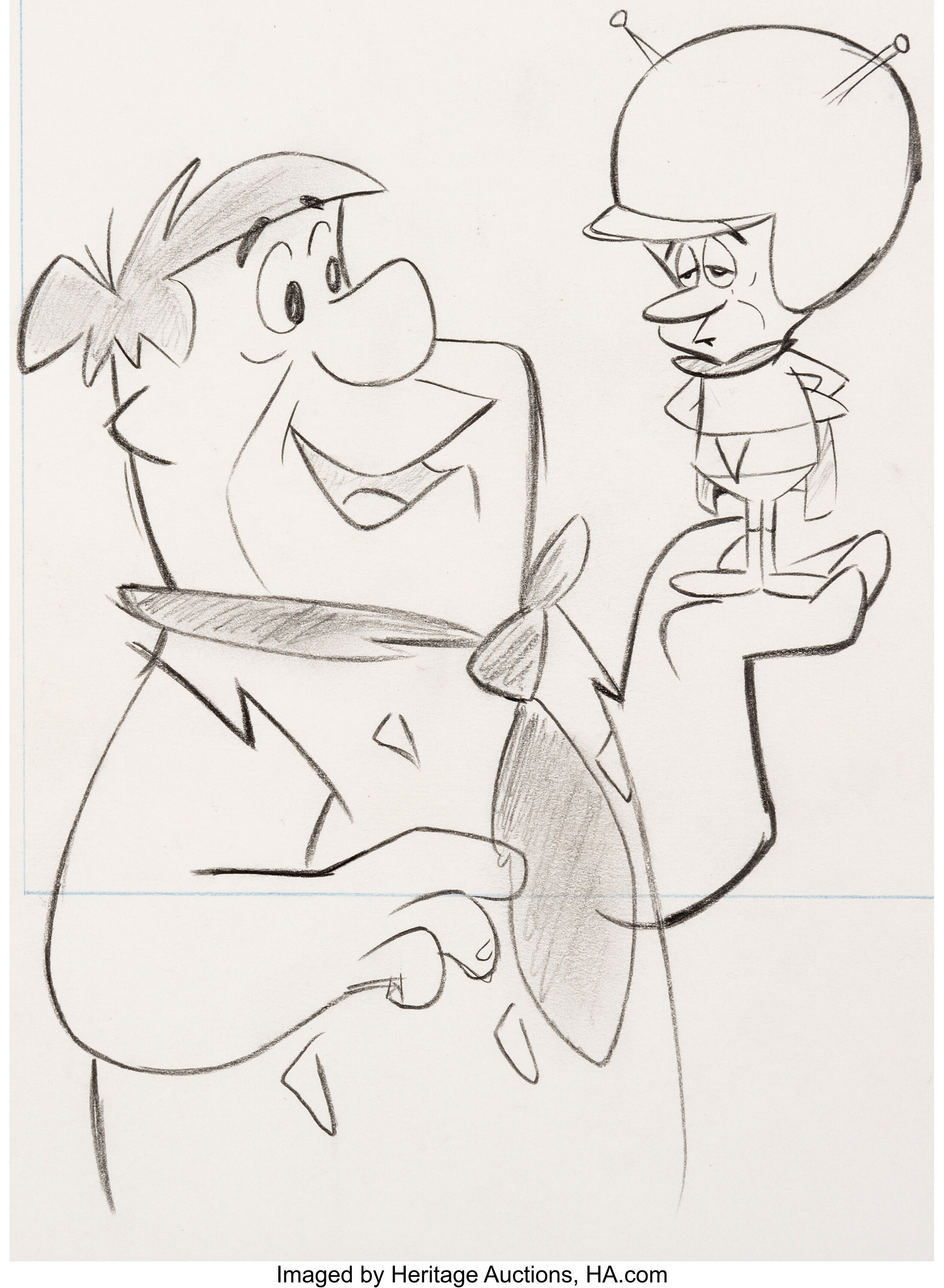 The Flintstones Fred Flintstone and The Great Gazoo Animation | Lot ...