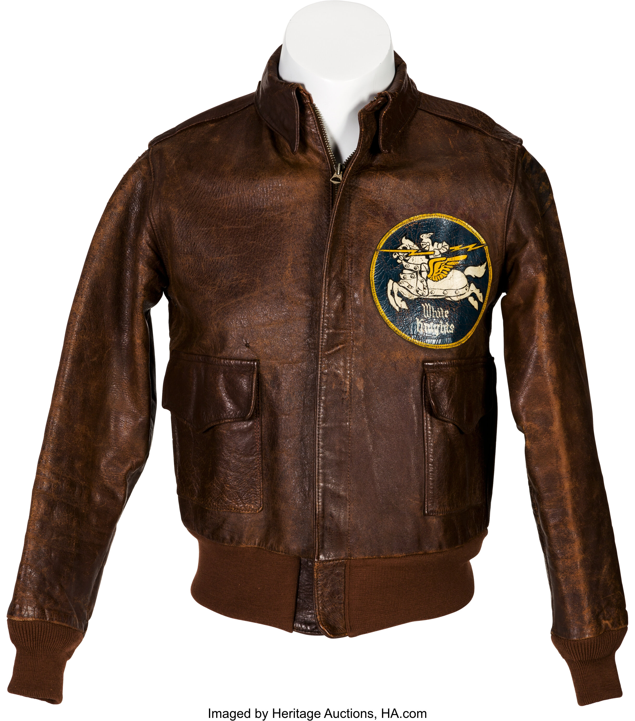 WWII Type A-2 Leather Flight Jacket With 