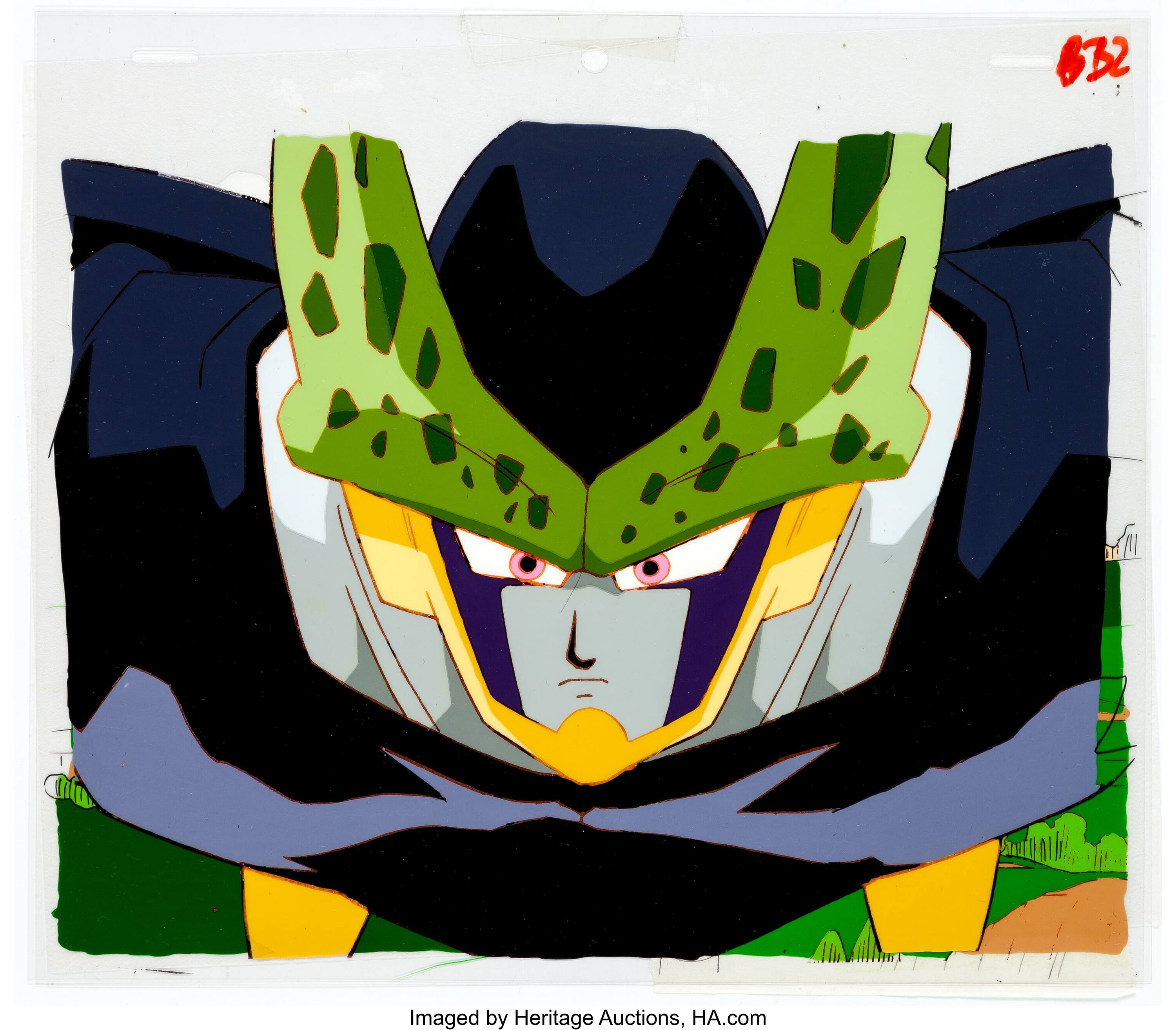 Original Cell Dragon Ball Z Cel DBZ Cell Saga Android Anime Production Ink