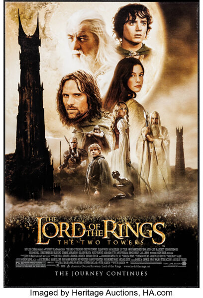 The Lord of the Rings: The Two Towers Movie Poster 2002 1 Sheet