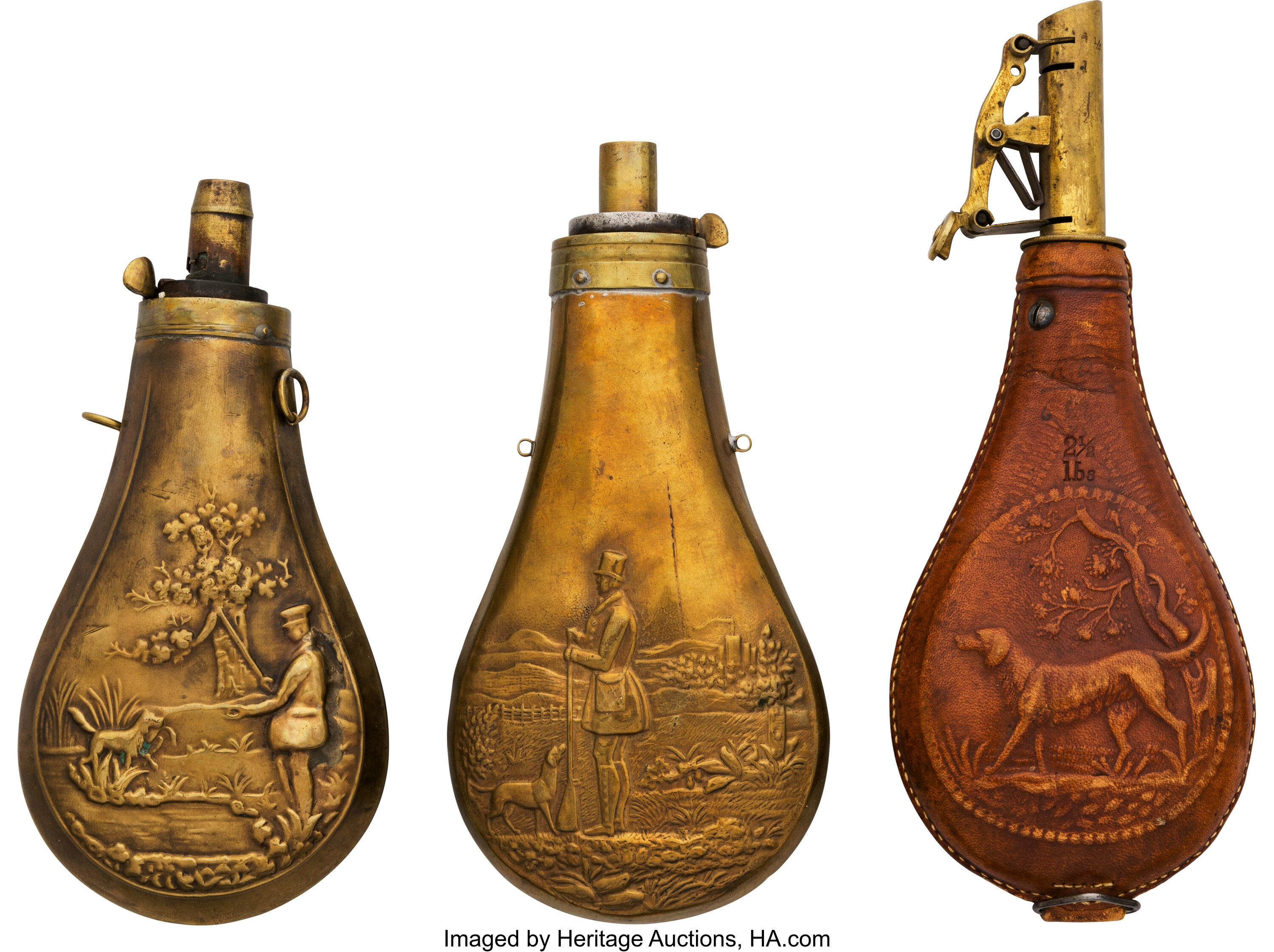 Brass Gunpowder Flasks — Calisphere