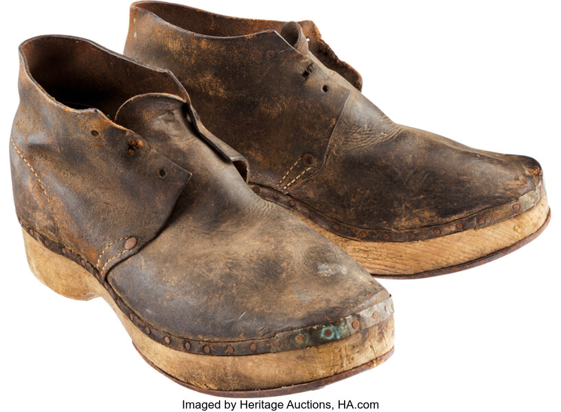 Civil War Era Confederate Wooden Soled Shoes.... Military & | Lot #40165 |  Heritage Auctions