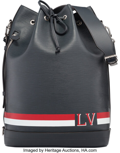 Sold at Auction: Louis Vuitton, Louis Vuitton Blue Epi Leather Noe Bucket  Bag