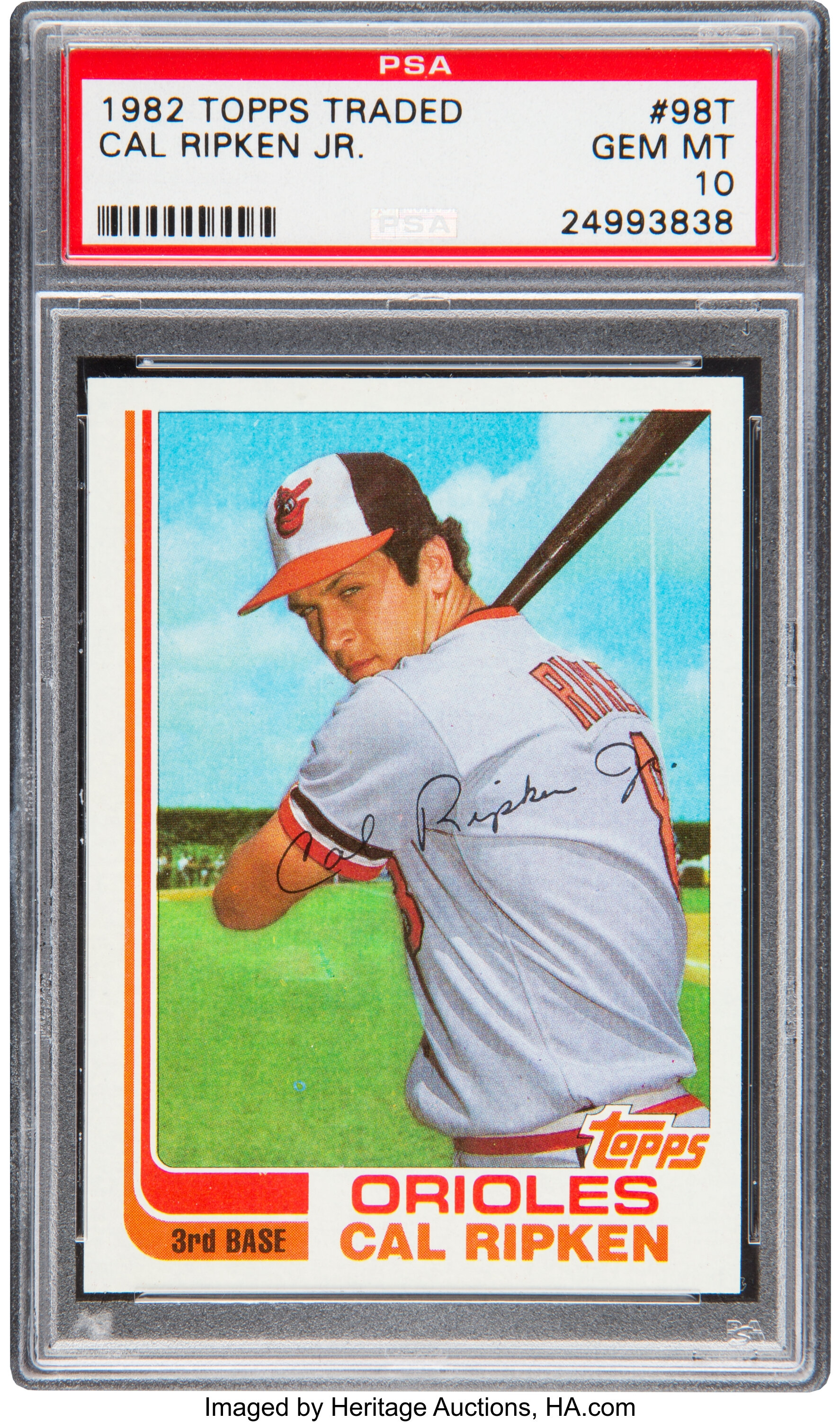 1982 Topps Traded Cal Ripken Jr. #98T Rookie PSA 10 Gem Mint Low