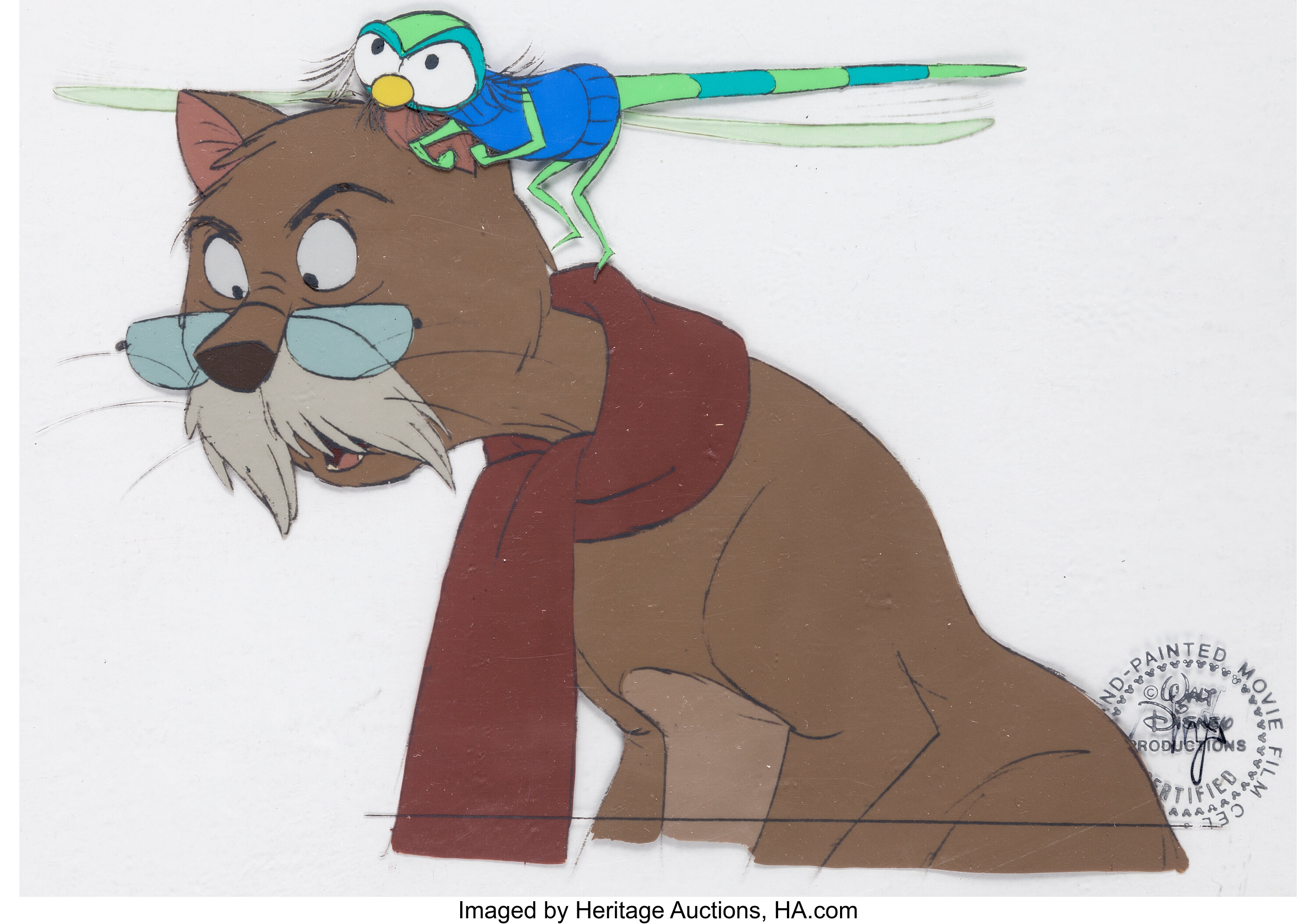 The Rescuers Rufus And Evinrude Production Cel Walt Disney 1977 Lot 97128 Heritage Auctions