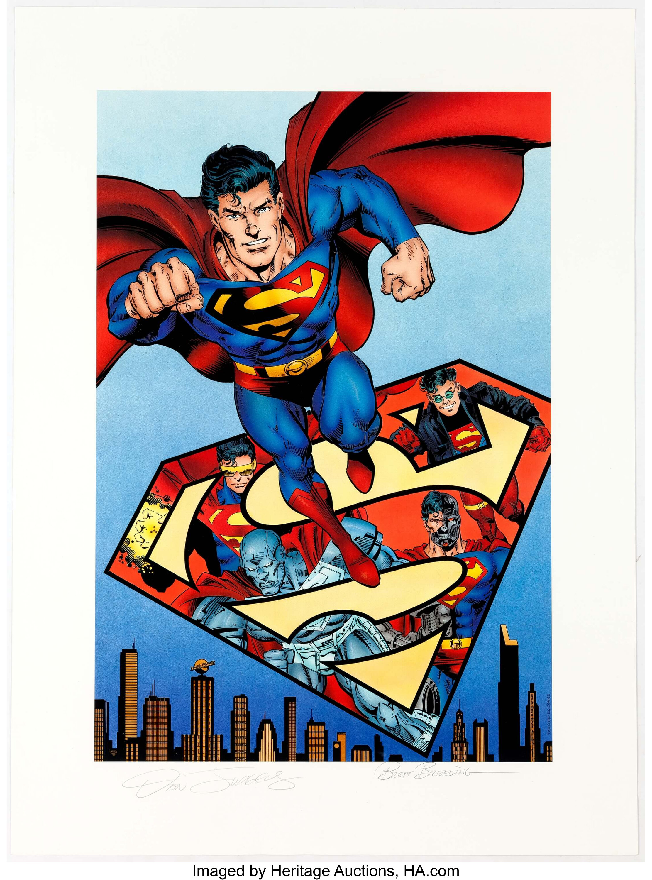 Dan Jurgens And Brett Breeding Reign Of Superman Death Of Lot 13793 Heritage Auctions