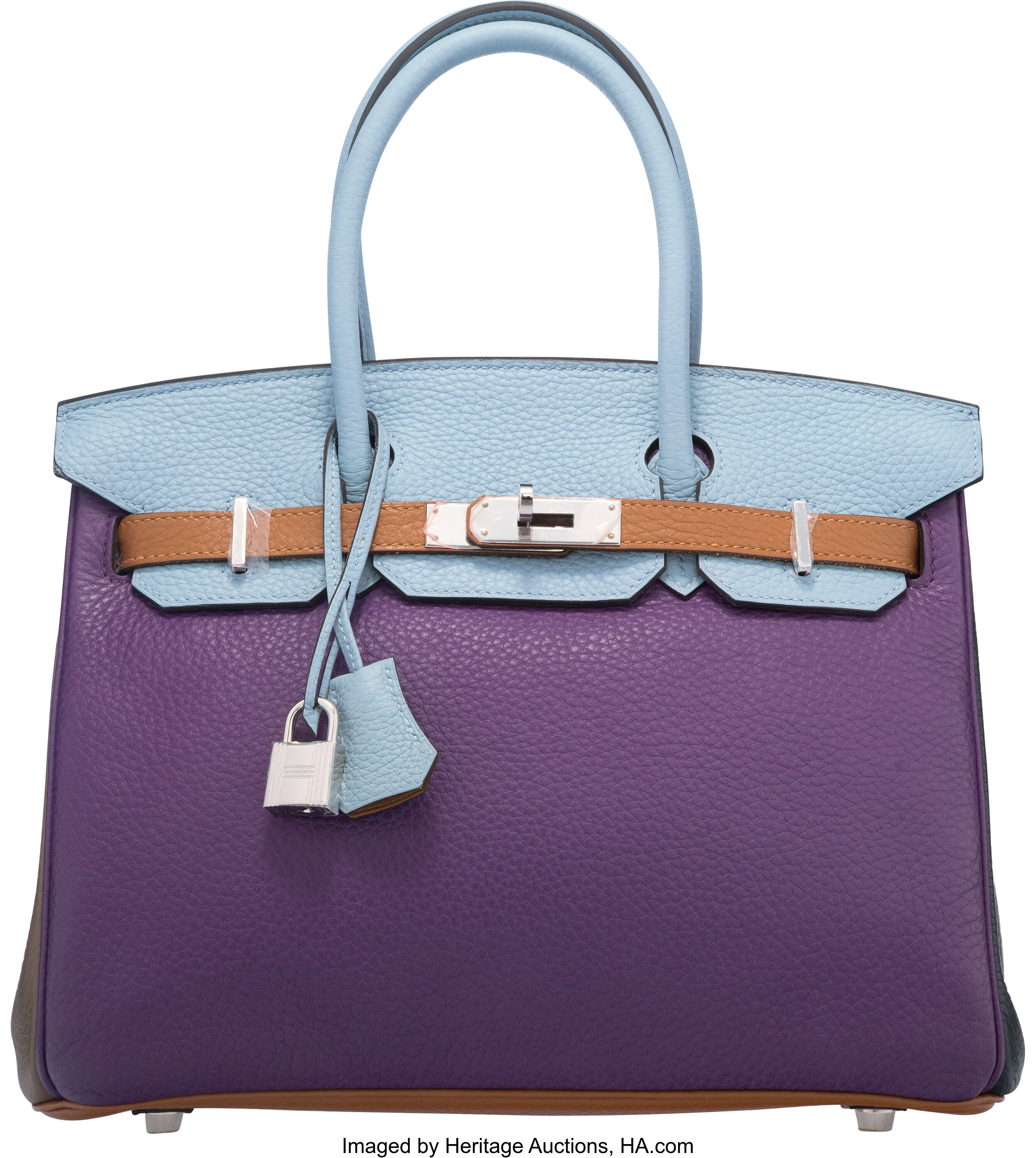 Hermes Birkin 35 Ultra Violet Purple Fjord Silver SHW Horseshoe