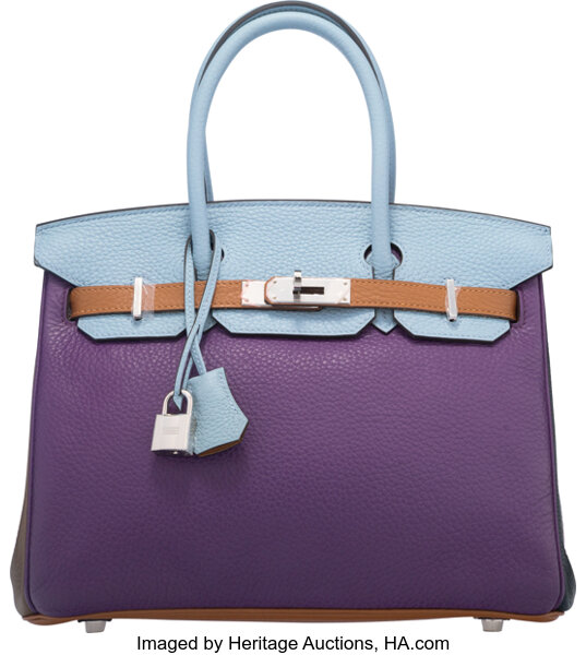 Hermes Birkin Bag, Ultra Violet, 35cm, Clemence with palladium