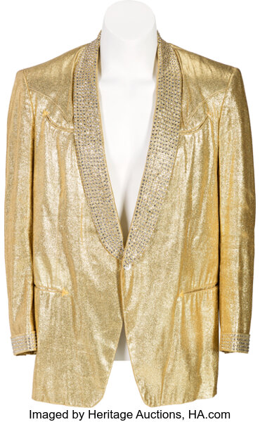 Gold lame shop jacket mens