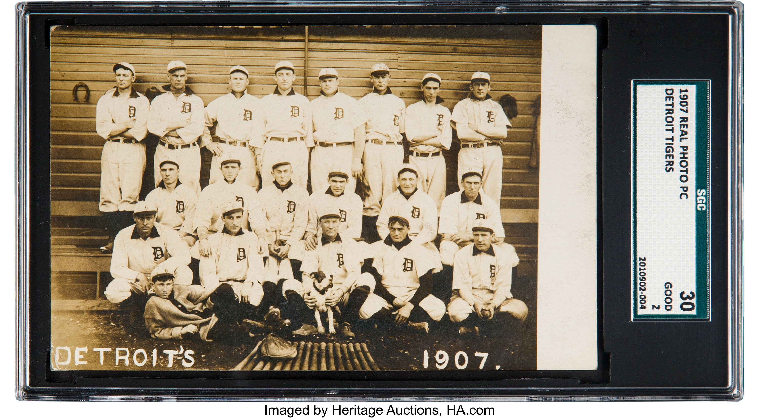 Lot Detail - 1907 Dietsche Ty Cobb (Batting) Detroit Tigers Postcard PSA  Authentic