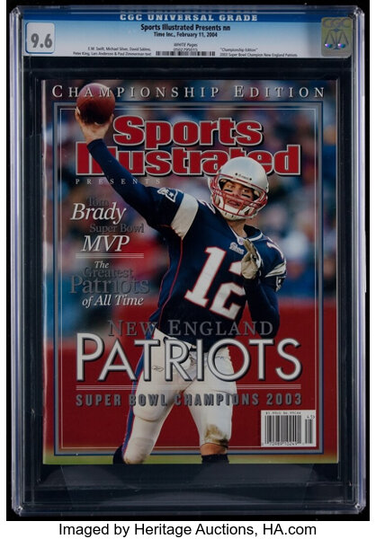 2004 Tom Brady 'Sports Illustrated' Magazine CGC 9.6 - None, Lot #43222