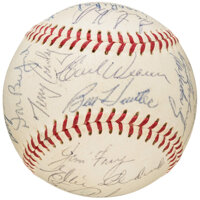 1983 Baltimore Orioles Team Signed Baseball (28 Signatures) - World, Lot  #43095