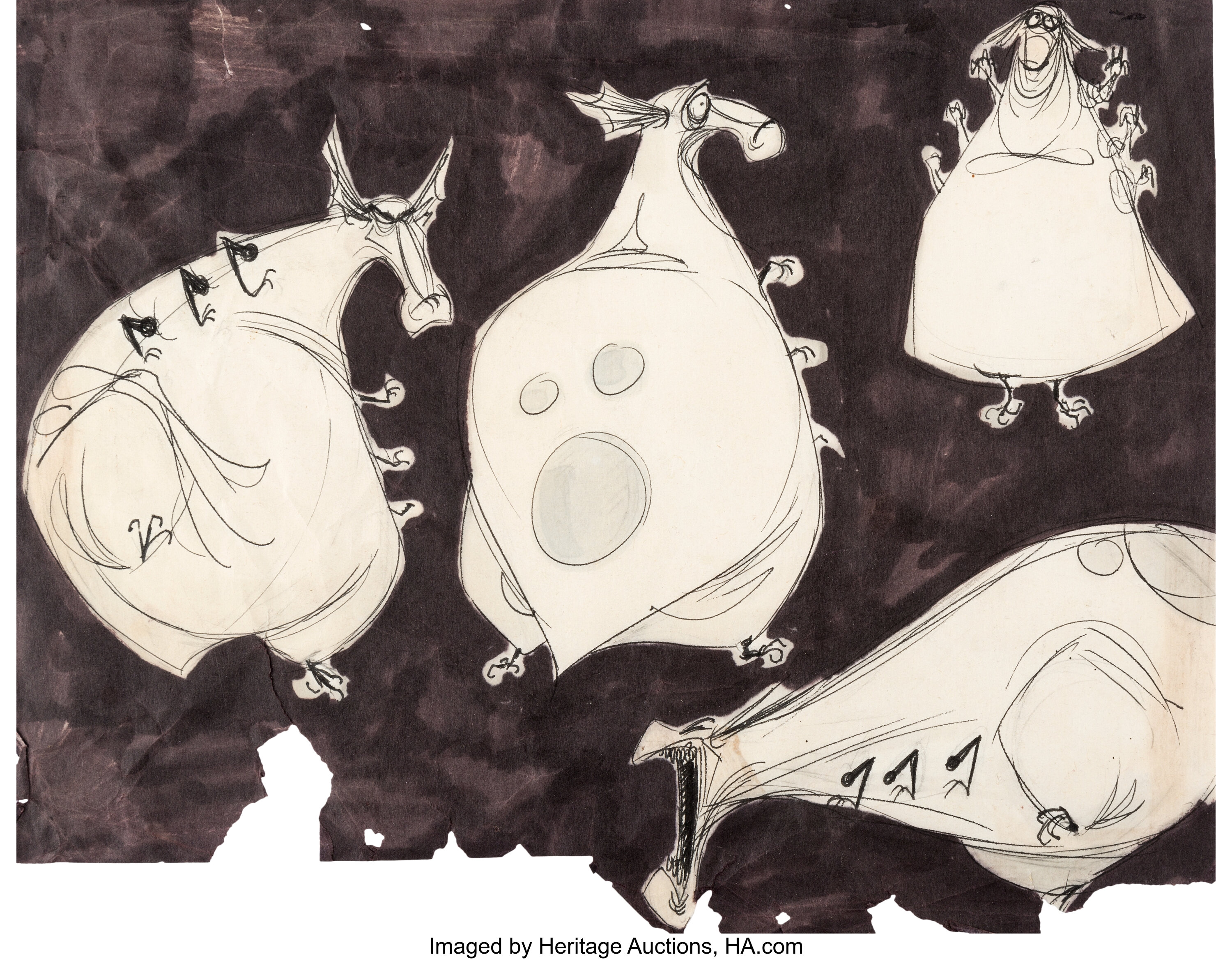 Tim Burton Stalk of the Celery Monster Character Design Original