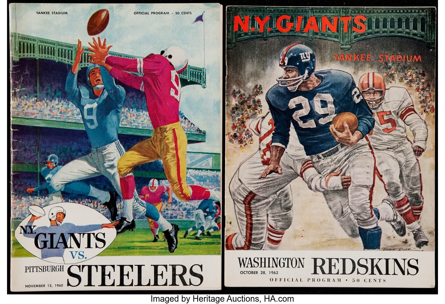 November 13, 1960 New York Giants vs Pittsburgh Steelers Football Program